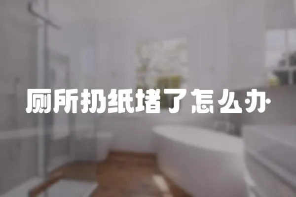 廁所扔紙堵了怎么辦