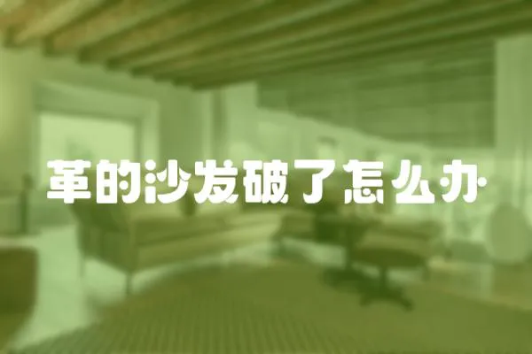 革的沙發破了怎么辦