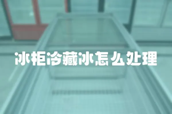 冰柜冷藏冰怎么處理