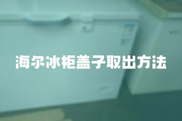 海爾冰柜蓋子取出方法