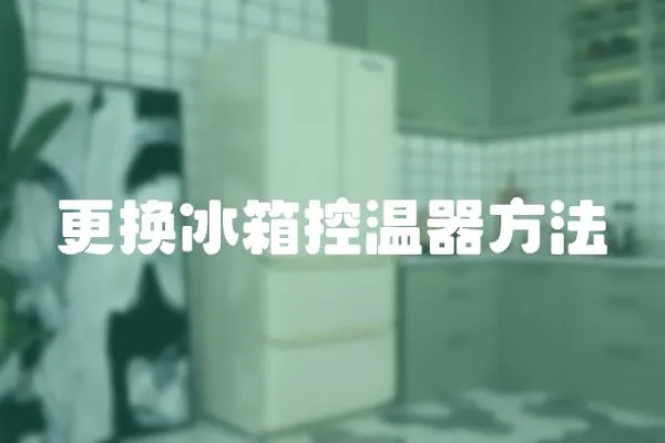 更換冰箱控溫器方法