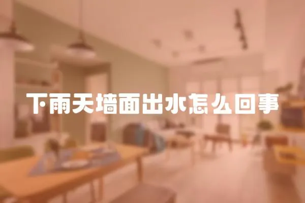下雨天墻面出水怎么回事