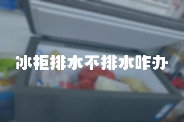 冰柜排水不排水咋辦