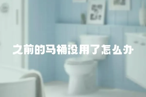 之前的馬桶沒用了怎么辦