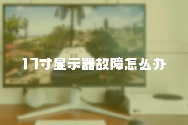 17寸顯示器故障怎么辦