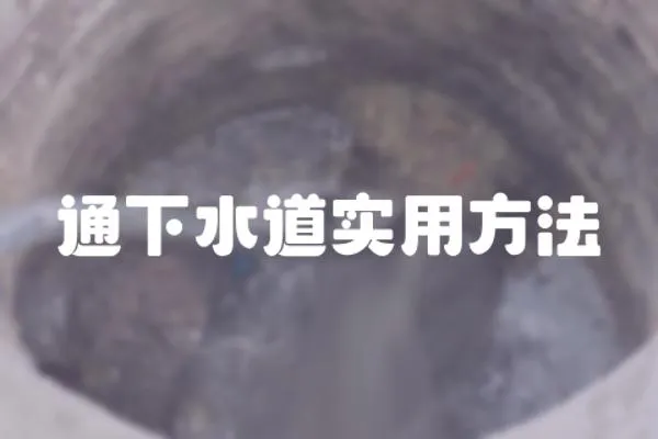 通下水道實用方法