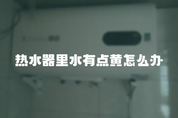 熱水器里水有點黃怎么辦