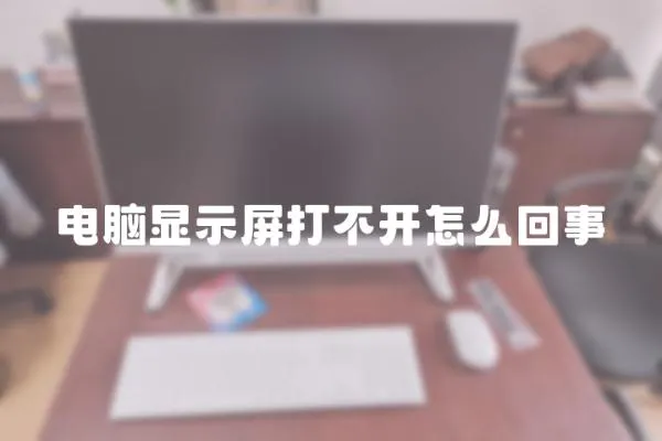電腦顯示屏打不開怎么回事