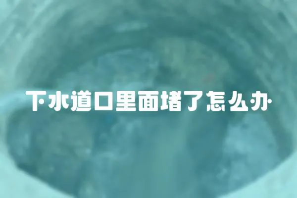 下水道口里面堵了怎么辦