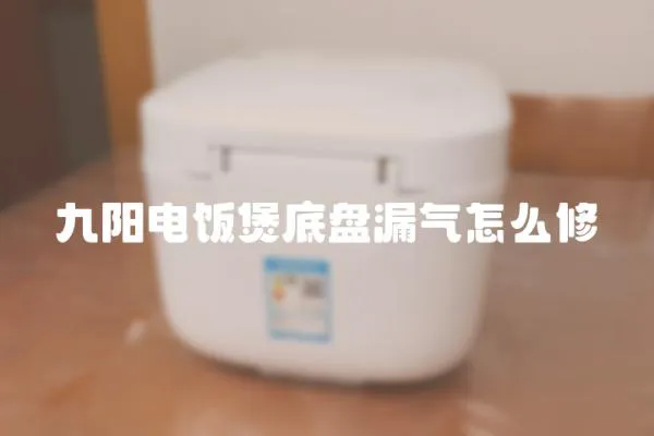 九陽電飯煲底盤漏氣怎么修