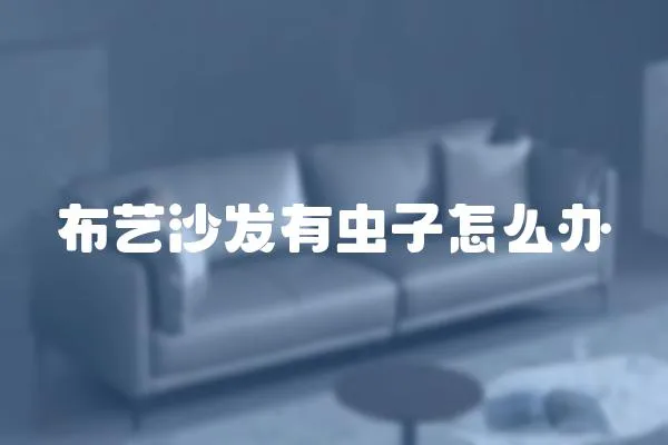 布藝沙發有蟲子怎么辦