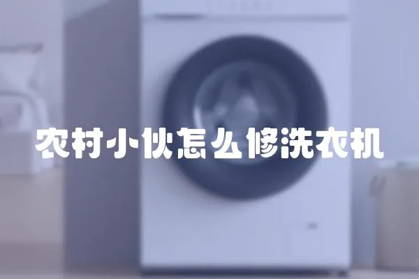 農村小伙怎么修洗衣機