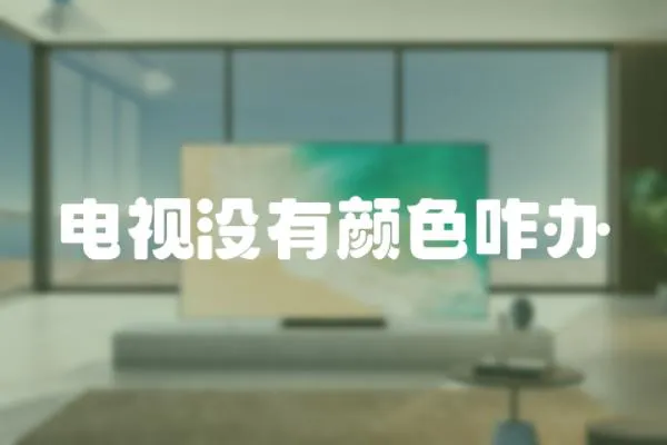電視沒有顏色咋辦