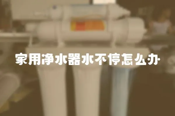 家用凈水器水不停怎么辦