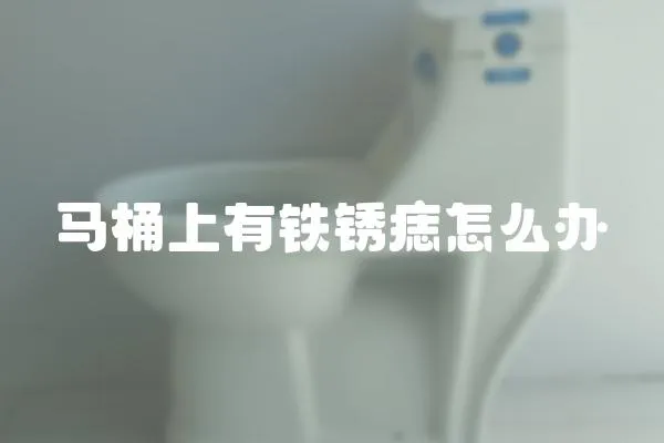 馬桶上有鐵銹痣怎么辦