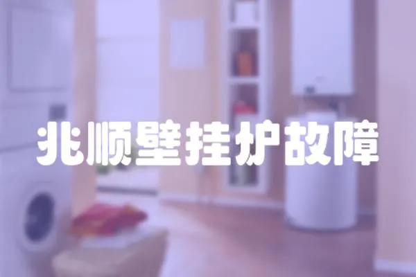 兆順壁掛爐故障