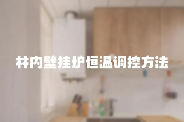 林內壁掛爐恒溫調控方法