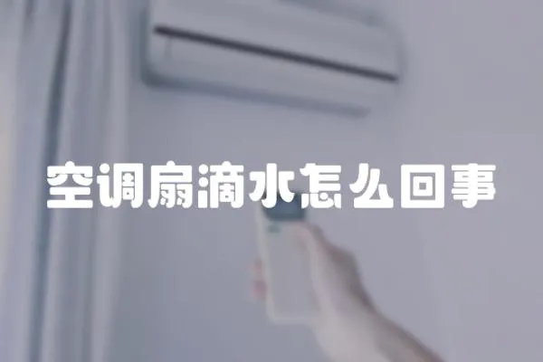 空調(diào)扇滴水怎么回事