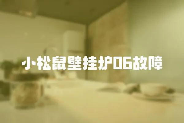 小松鼠壁掛爐06故障
