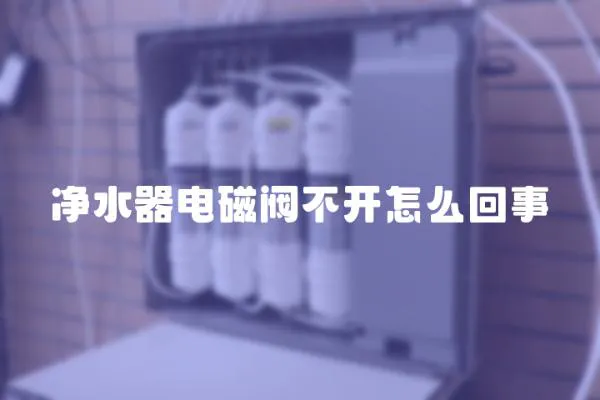 凈水器電磁閥不開怎么回事