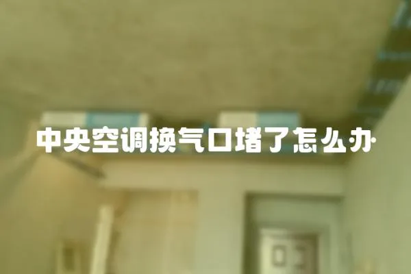 中央空調(diào)換氣口堵了怎么辦