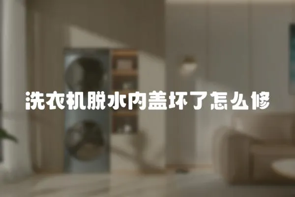 洗衣機脫水內蓋壞了怎么修