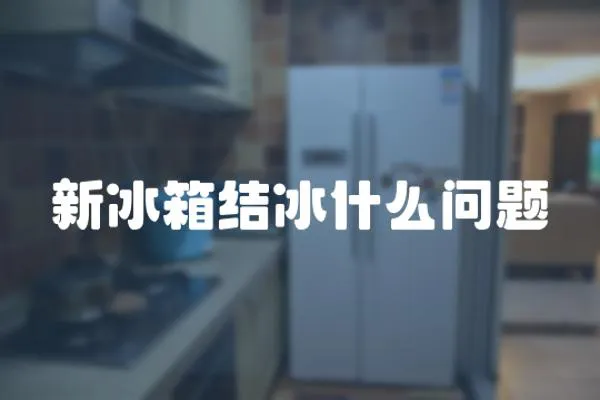 新冰箱結冰什么問題