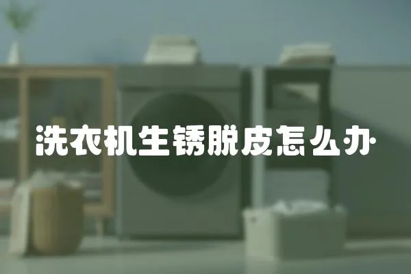 洗衣機(jī)生銹脫皮怎么辦
