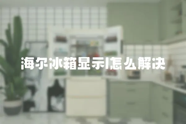 海爾冰箱顯示l怎么解決