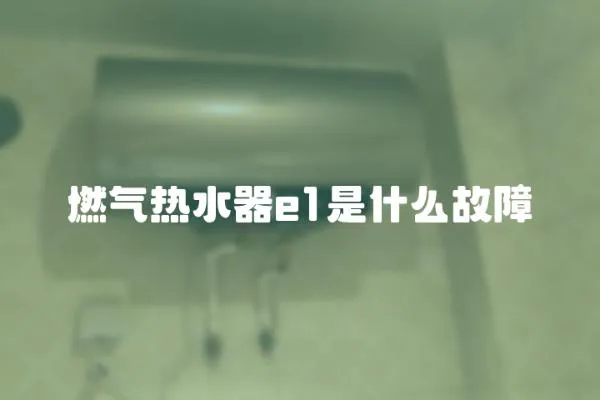 燃?xì)鉄崴鱡1是什么故障