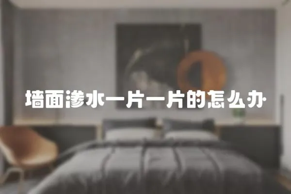 墻面滲水一片一片的怎么辦