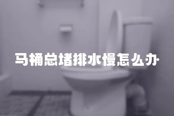 馬桶總堵排水慢怎么辦