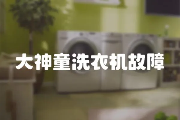 大神童洗衣機(jī)故障