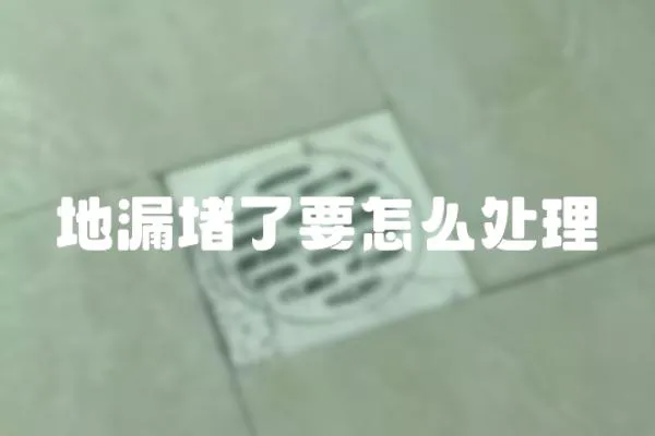 地漏堵了要怎么處理