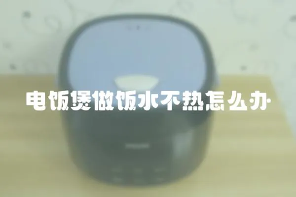 電飯煲做飯水不熱怎么辦