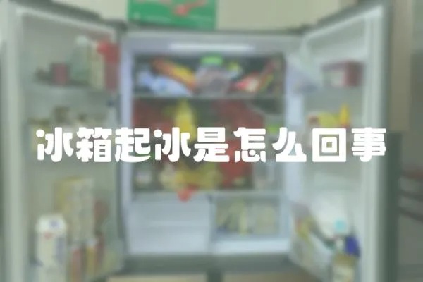 冰箱起冰是怎么回事