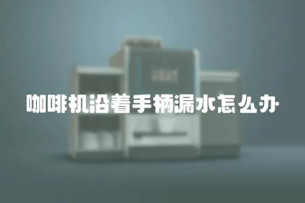 咖啡機沿著手柄漏水怎么辦