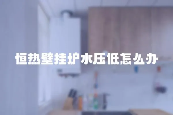 恒熱壁掛爐水壓低怎么辦