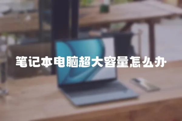 筆記本電腦超大容量怎么辦