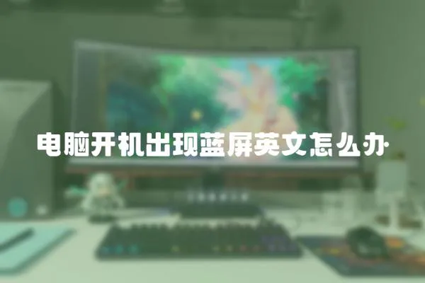 電腦開機出現藍屏英文怎么辦