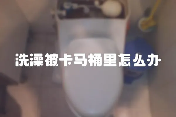 洗澡被卡馬桶里怎么辦