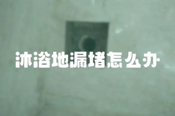 沐浴地漏堵怎么辦