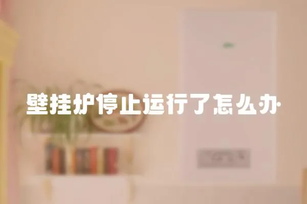 壁掛爐停止運行了怎么辦