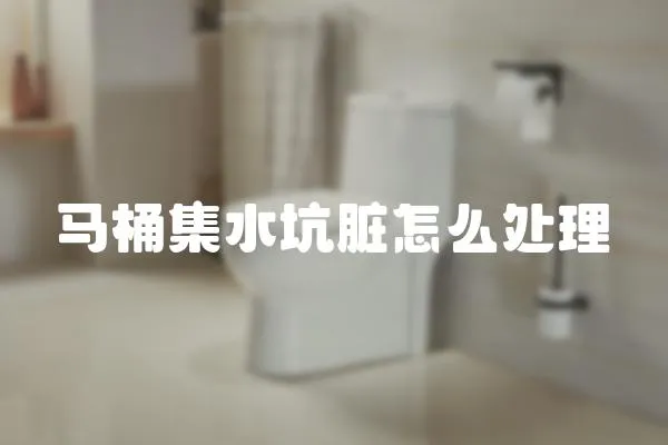 馬桶集水坑臟怎么處理