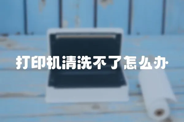 打印機清洗不了怎么辦