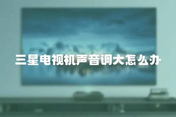 三星電視機聲音調大怎么辦