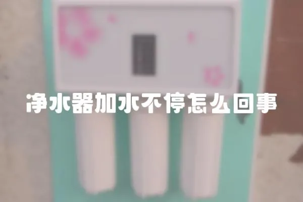凈水器加水不停怎么回事