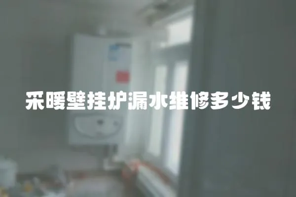 采暖壁掛爐漏水維修多少錢