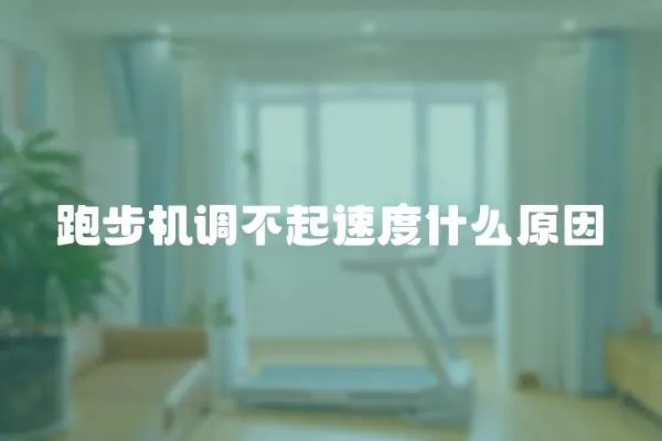 跑步機調不起速度什么原因