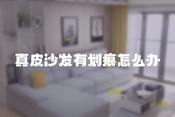 真皮沙發有劃痕怎么辦